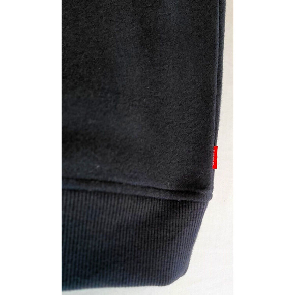 IZOD Men’s Fleece Full Zip Jacket M L Black Cotton Polyester Faux Fur Collar New - Picture 5 of 10